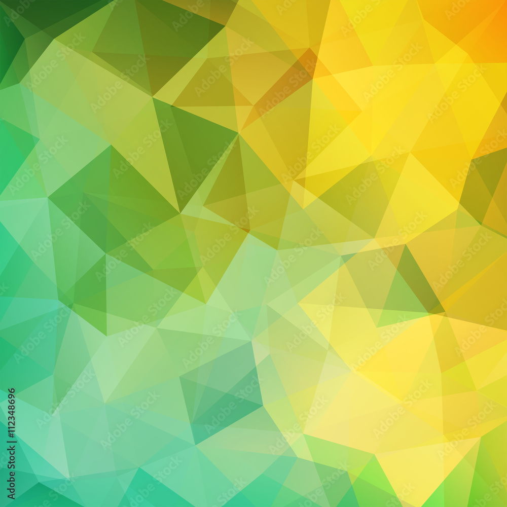 Abstract geometric style green background. Yellow business background Abstract geometric style green background. Yellow business background
