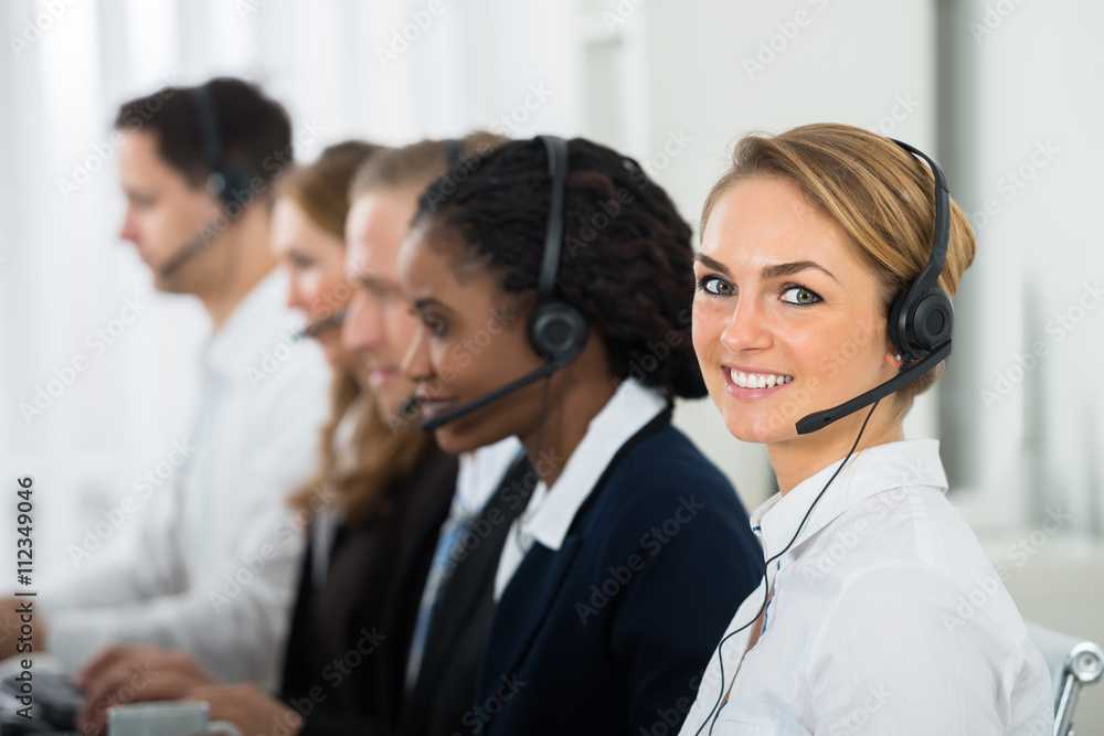 Call Center Operators In Office