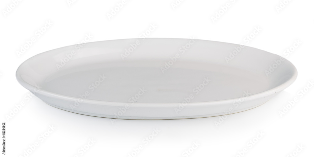 white plate isolated on white background white plate isolated on white background