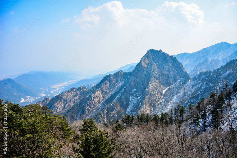 Mountain in winter of Korea