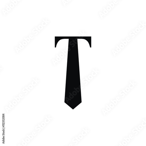 T initial or tie logo
