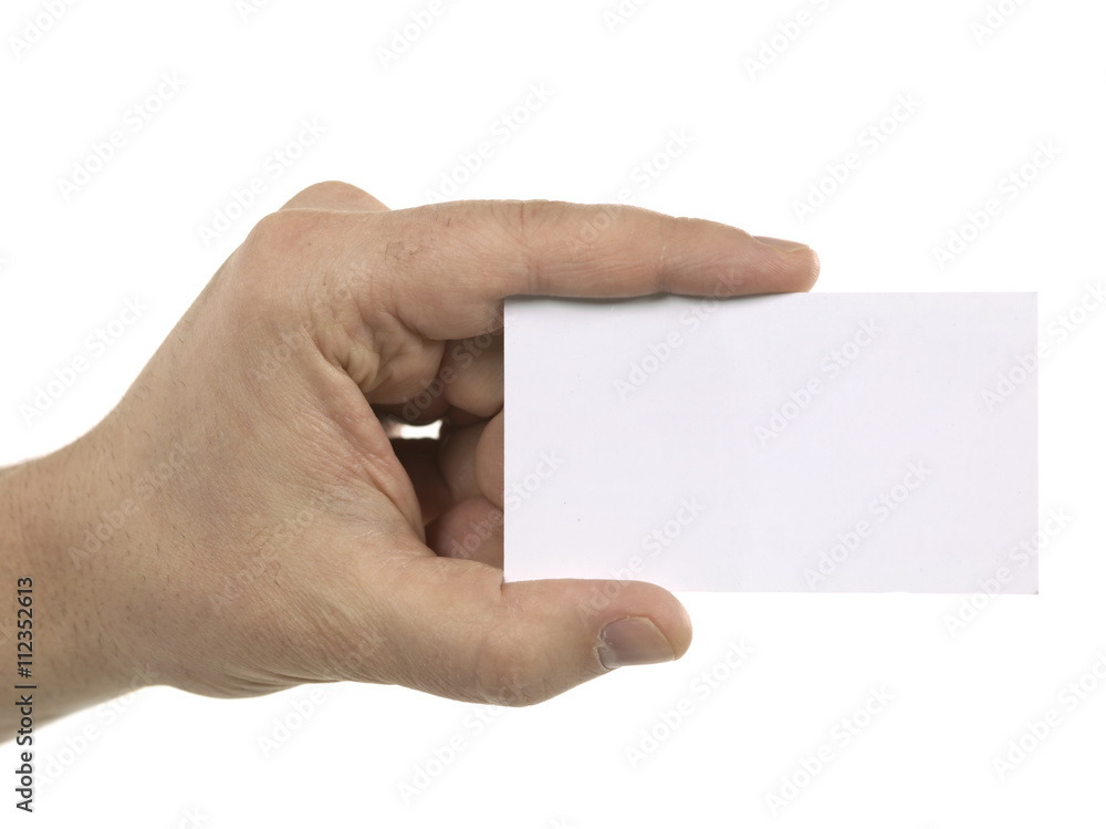 Fototapeta premium male hand with card