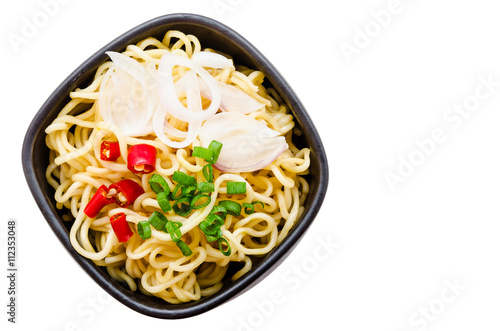 Bowl of instant noodles.