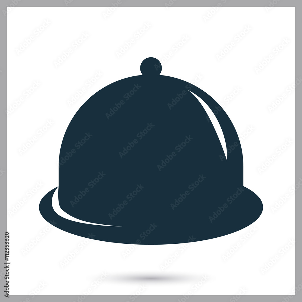 Fototapeta premium Tray icon on the background