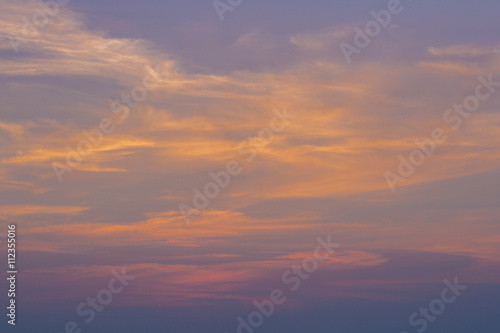 Fototapeta Naklejka Na Ścianę i Meble -  The sky in twilight time background.