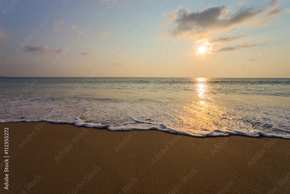 sea sunset at beach