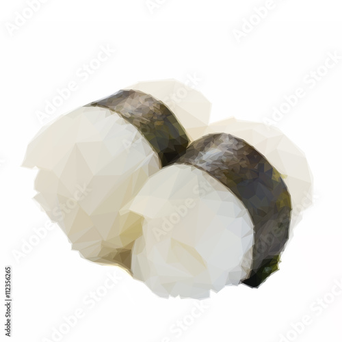 Two squid sushi