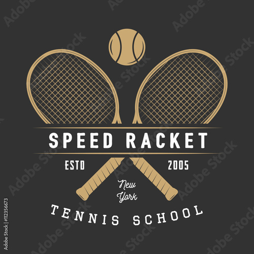 Vintage tennis logo, badge, emblem and much more.
