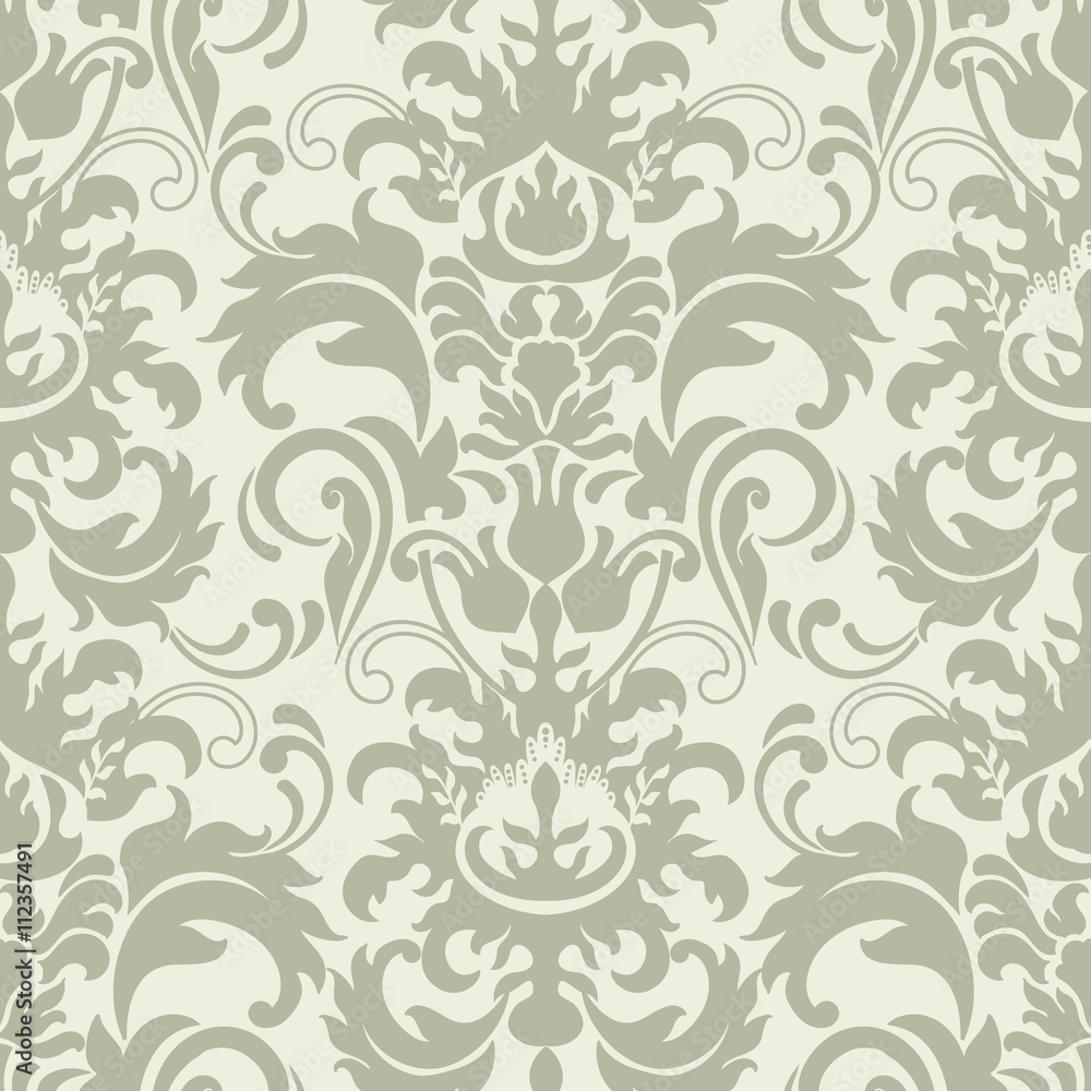 Damask seamless pattern for design. Damask seamless pattern for design.