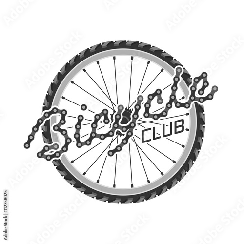 Bicycle vector template label, logo