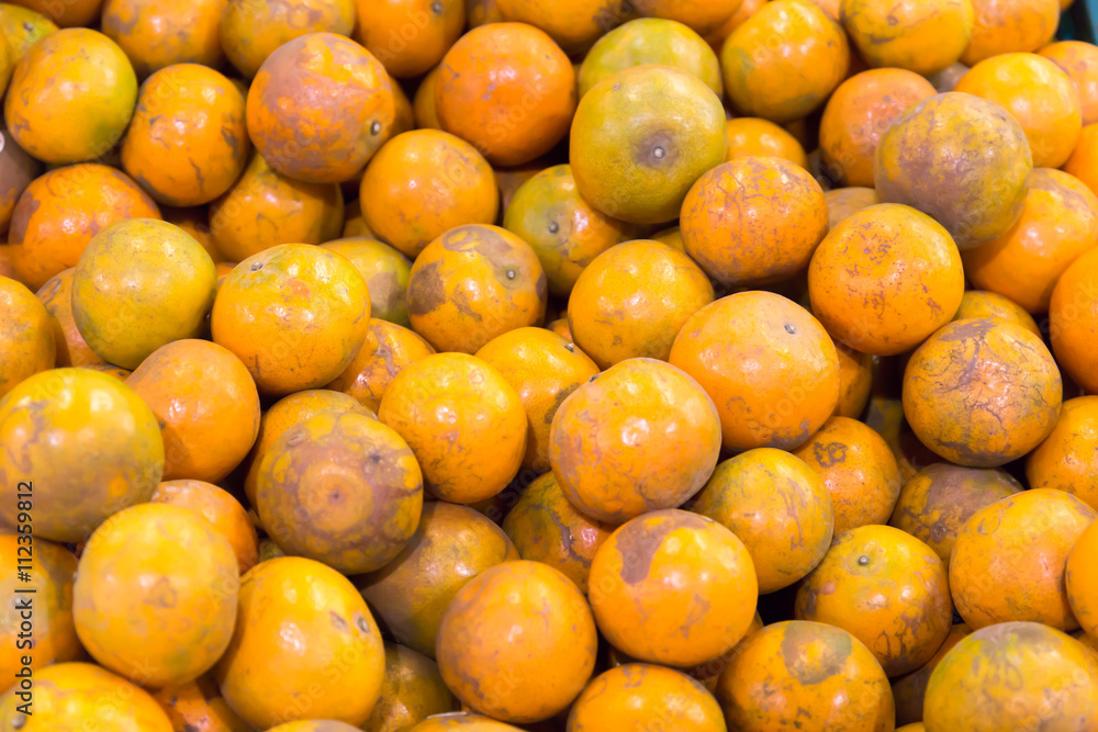 Fresh mandarin oranges texture