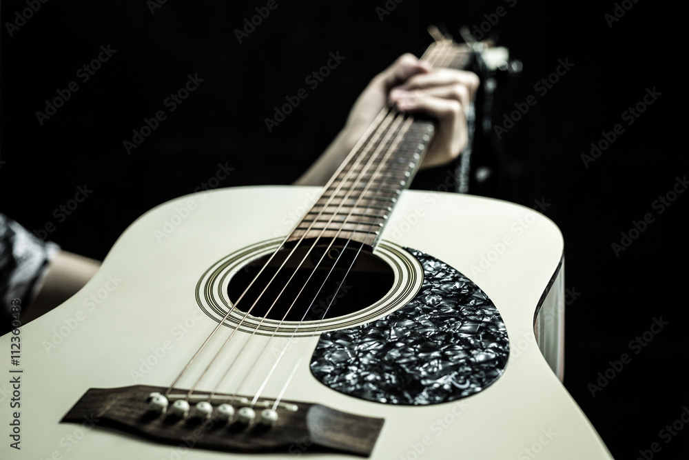 Fototapeta premium Beautiful acoustic guitar