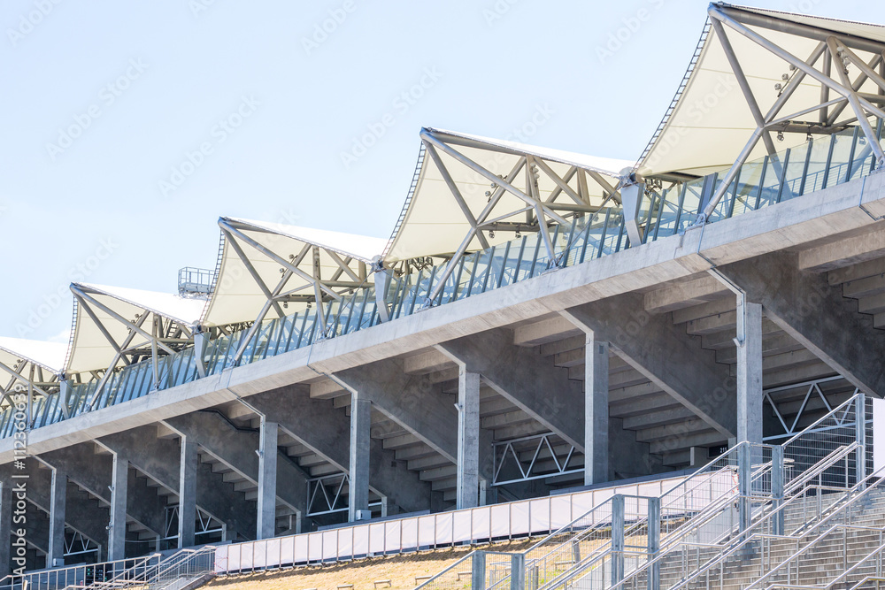 Naklejka premium White roof over sport stadium