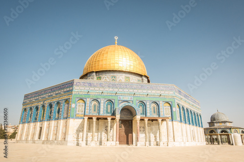 Dome of the Rock mosque on Temple Mount in Jerusalem