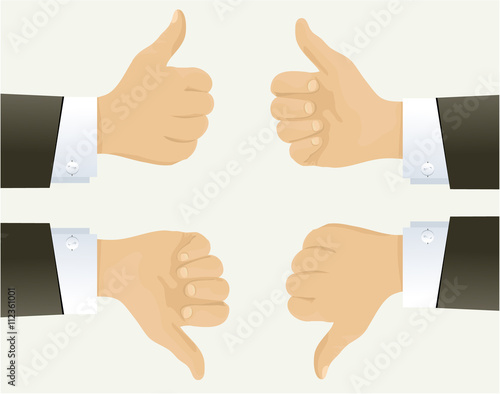Businessman hand showing okay sign