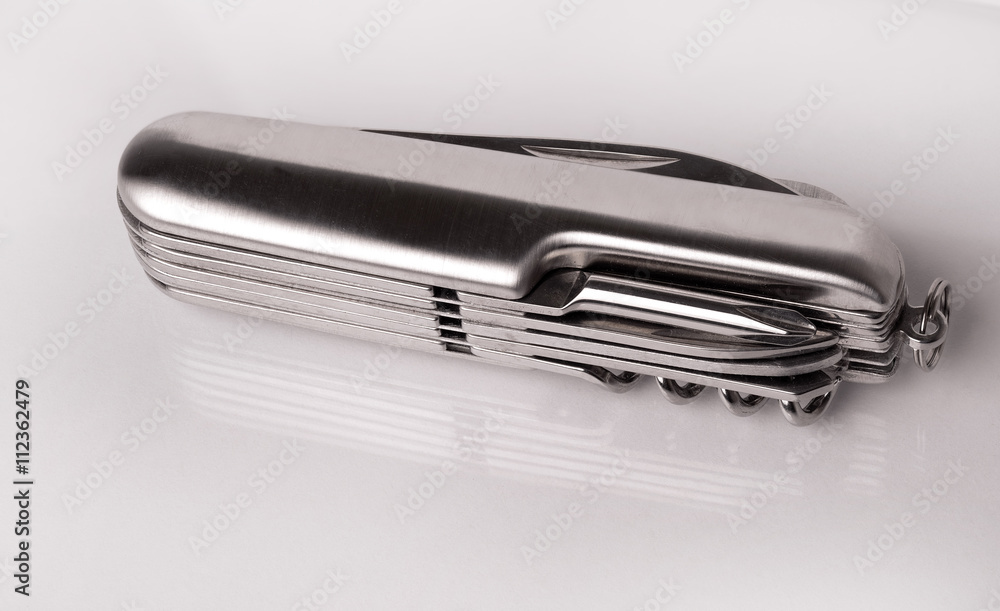 folding penknife on the white folding penknife on the white