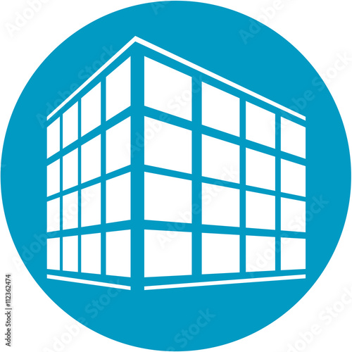 Logo, Signet, Symbol oder Flat Icon zu Architektur und Hausbau