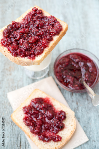 Wallpaper Mural Bread with raspberry jam
 Torontodigital.ca