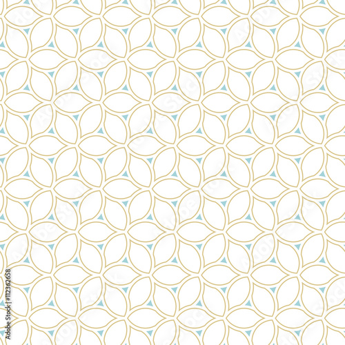 Seamless vector colored ornament. Modern geometric pattern with repeating elements