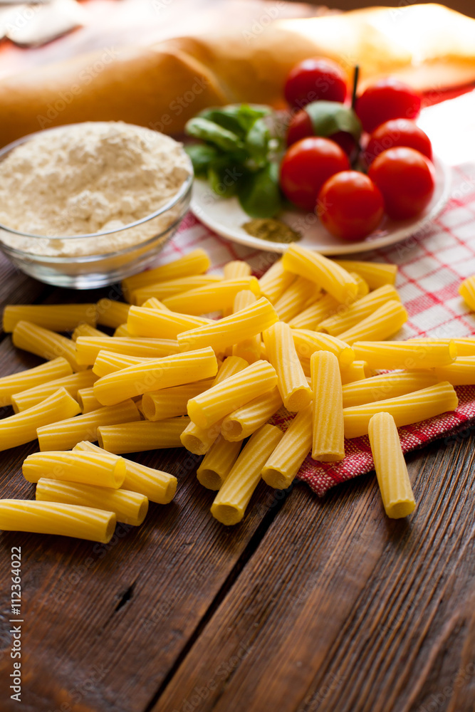 Pasta and  cherry tomatoes