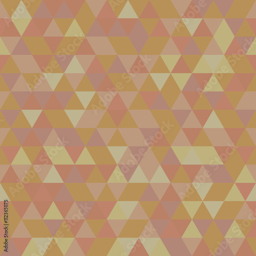 Geometric colorful pattern with colored triangles. Seamless abstract background