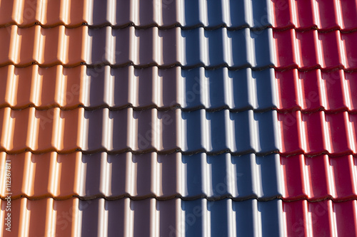 Bunte Dachziegel