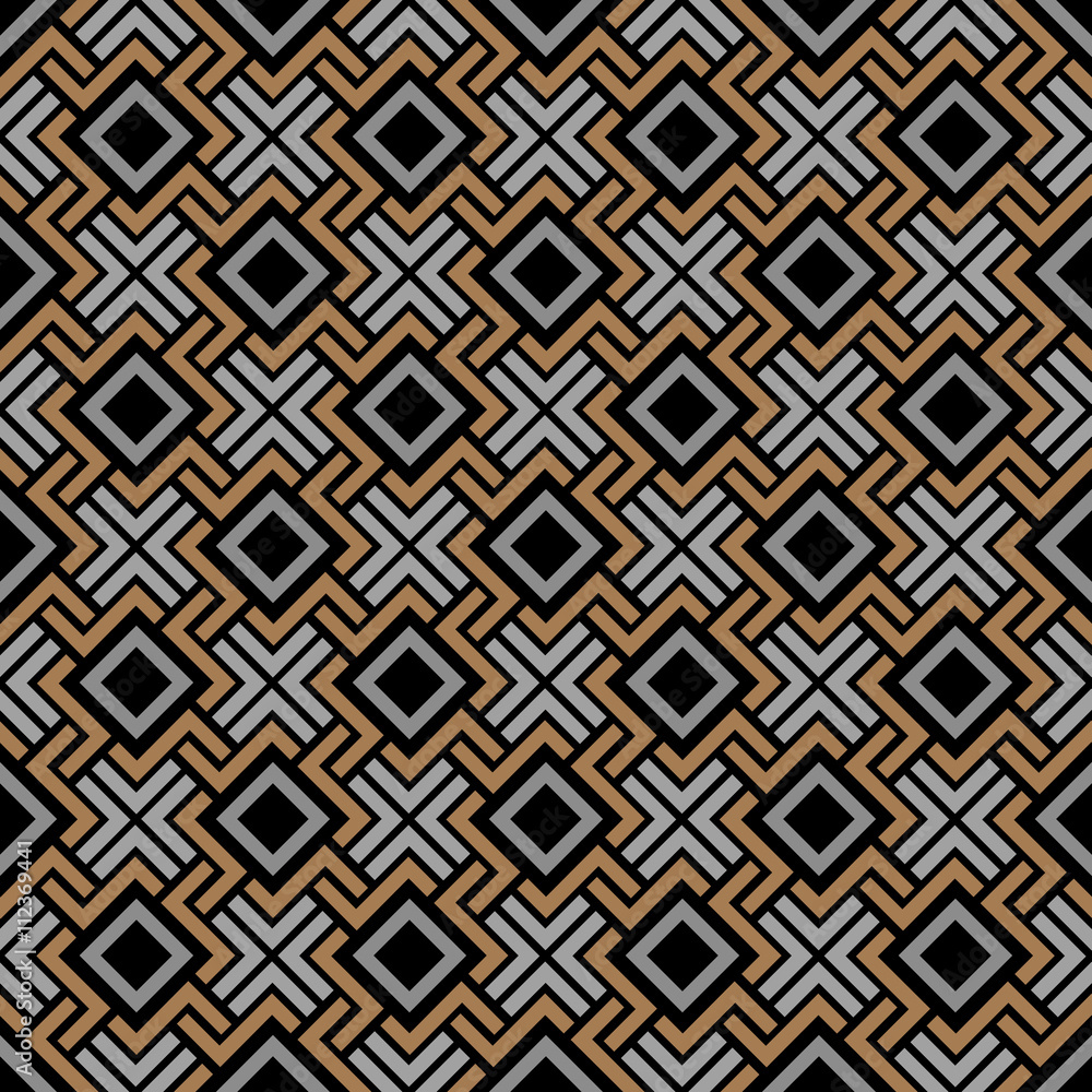 Seamless geometric pattern in Celtic style Seamless geometric pattern in Celtic style