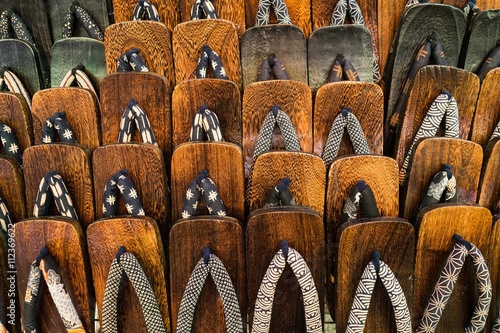 Photography japanese traditional shoes