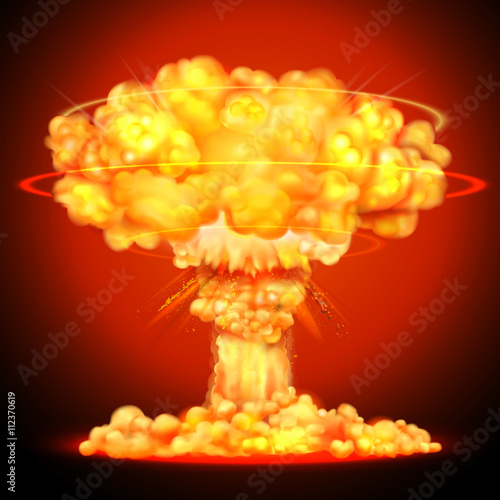 Nuclear bomb explosion 