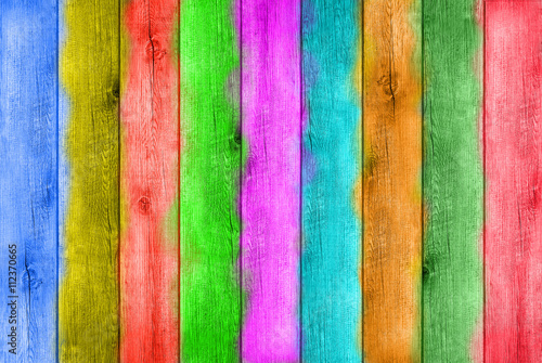 Color Wood Planks Background