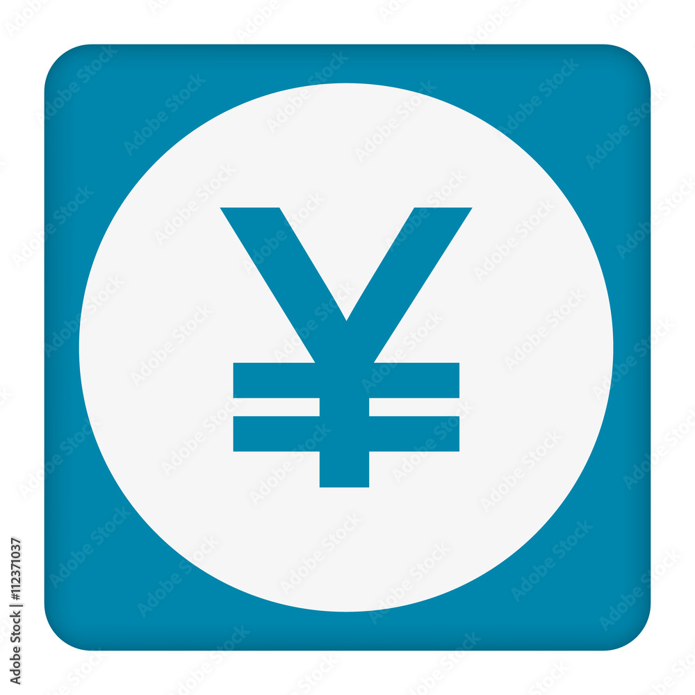 Yen sign icon. JPY currency symbol. Money button. Yen sign icon. JPY currency symbol. Money button.