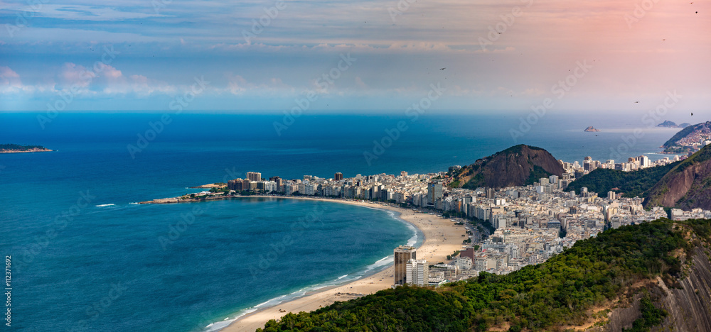 Copacabana beach in Rio De Janeiro