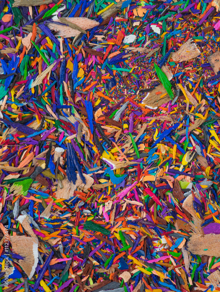 Fototapeta premium Coloring pencils sharpenings