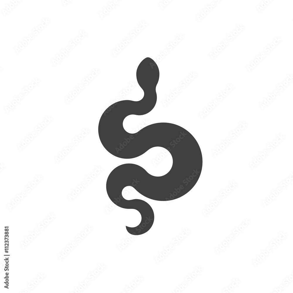 Annular snake sign icons in flat design style illustration modern quality Annular snake sign icons in flat design style illustration modern quality