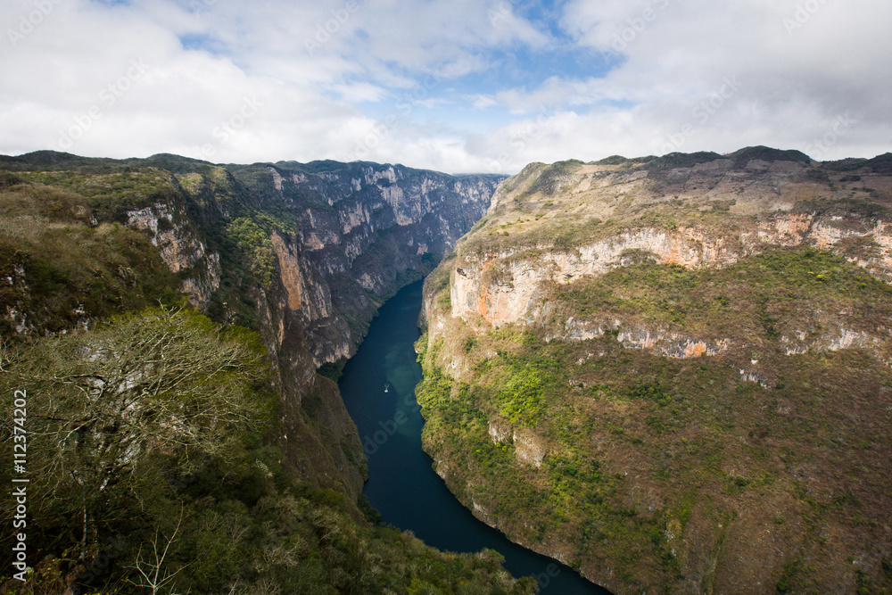 Famous canyon Sumidero in Mexico Famous canyon Sumidero in Mexico