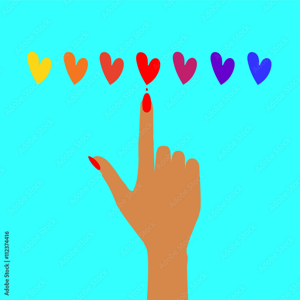 Obraz premium Nail art. Vector illustration