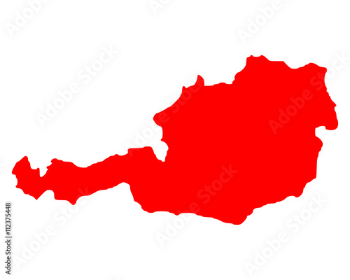 Karte von Österreich