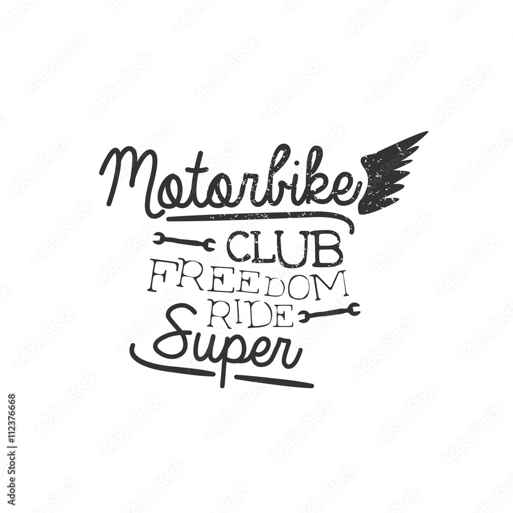 Fototapeta Motorbike Club Vintage Emblem