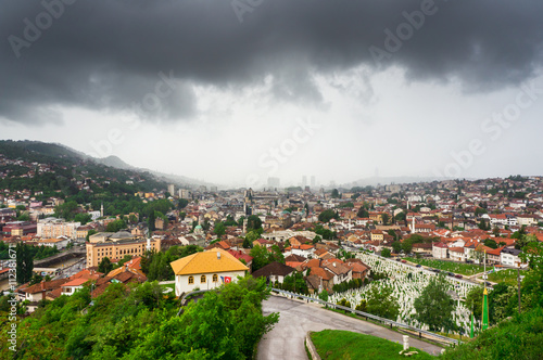 Orage à Sarajevo, Bosnie-Herzégovine