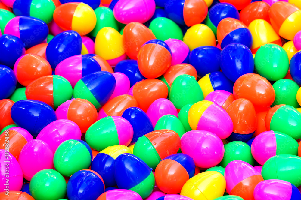 The Colorful easter eggs The Colorful easter eggs