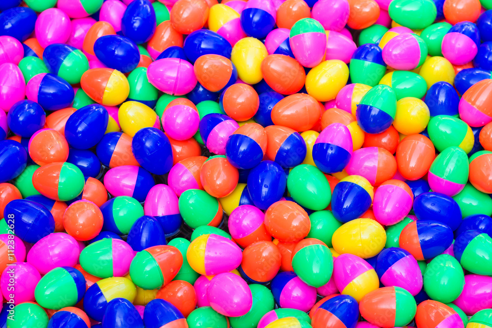 The Colorful easter eggs The Colorful easter eggs