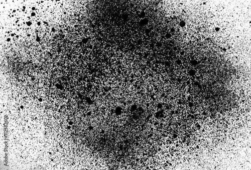 Watercolor background of ink splashes. Black paint