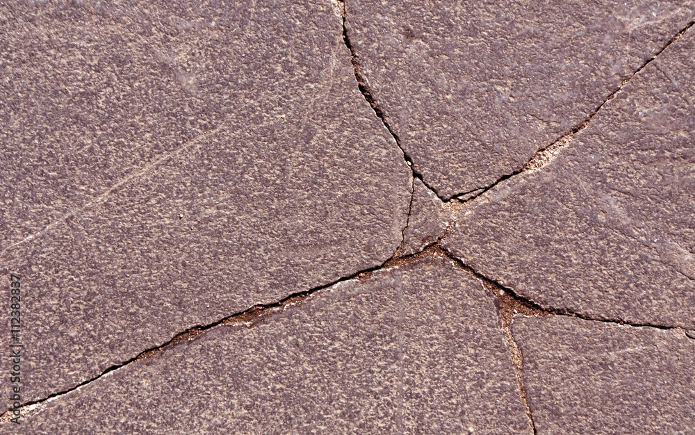 Obraz premium Cracked stone surface.
