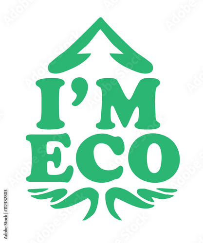 I am Eco vector graphic ecological tree