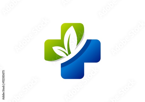 medicine, pharmacy, health, logo, medical herbal plus, health care symbol icon vector design