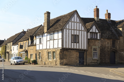 Old houses in Lacock village, Wiltshire