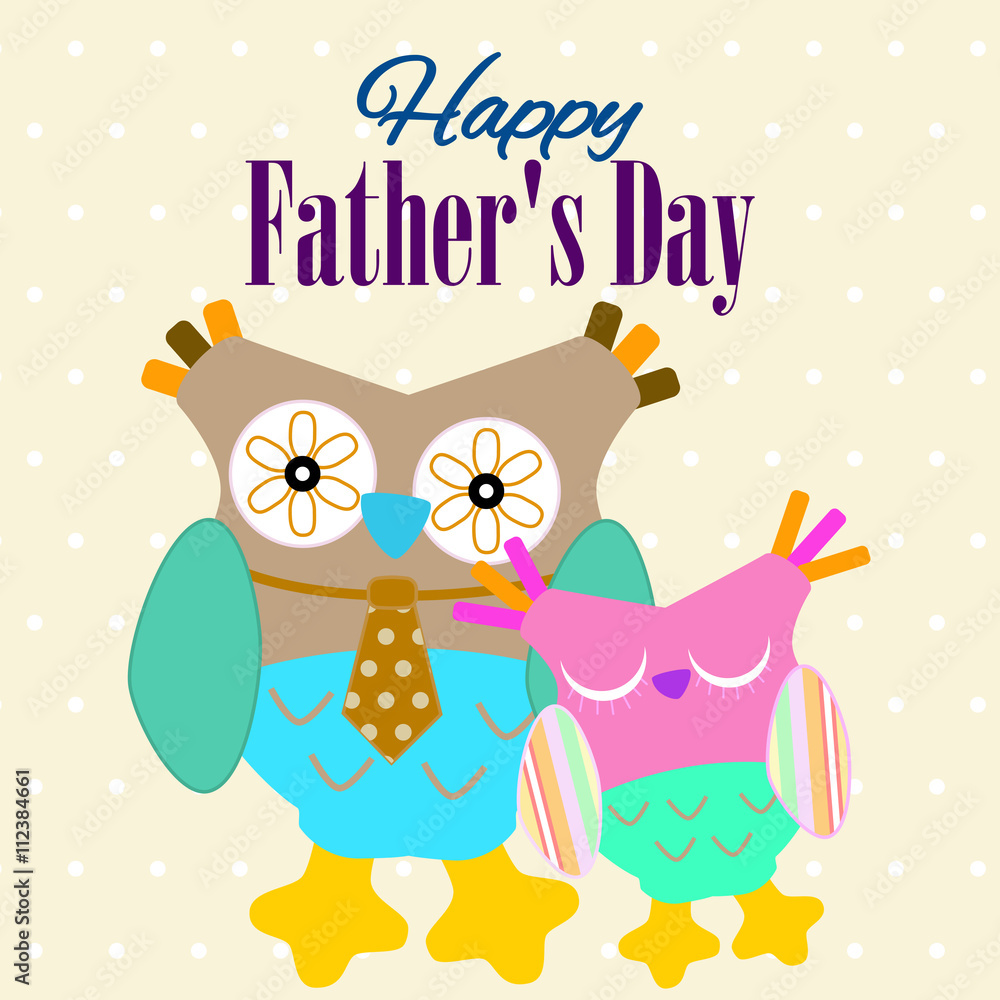 Fototapeta premium Fathers Day Card. Happy Fathers Day Banner. Fathers Day Greeting.