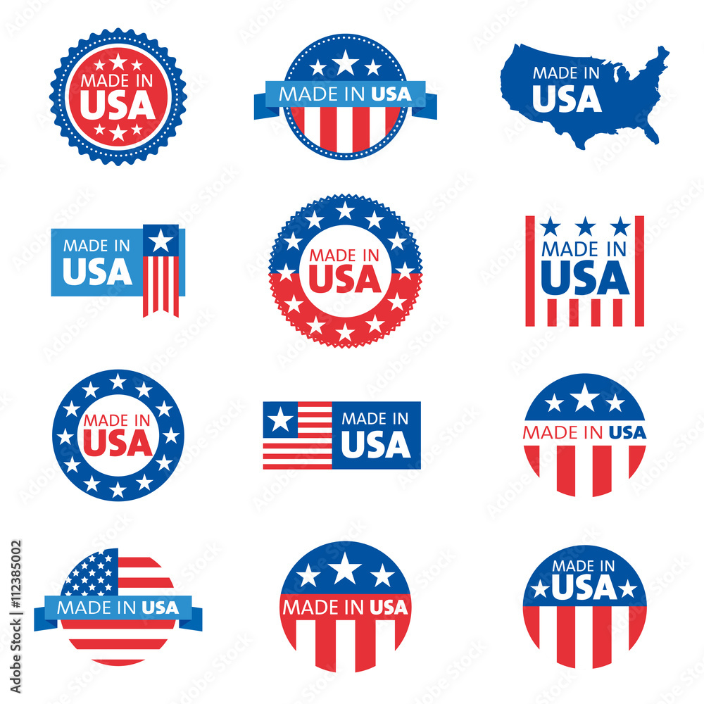 Vector set of made in the USA labels
Vector set of made in the USA labels