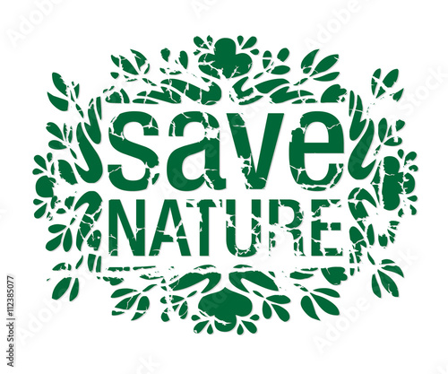 Save Nature Eco Vector Graphic