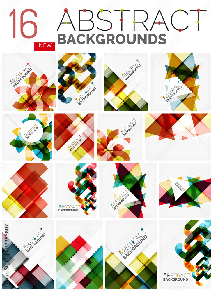 Collection of abstract backgrounds Collection of abstract backgrounds